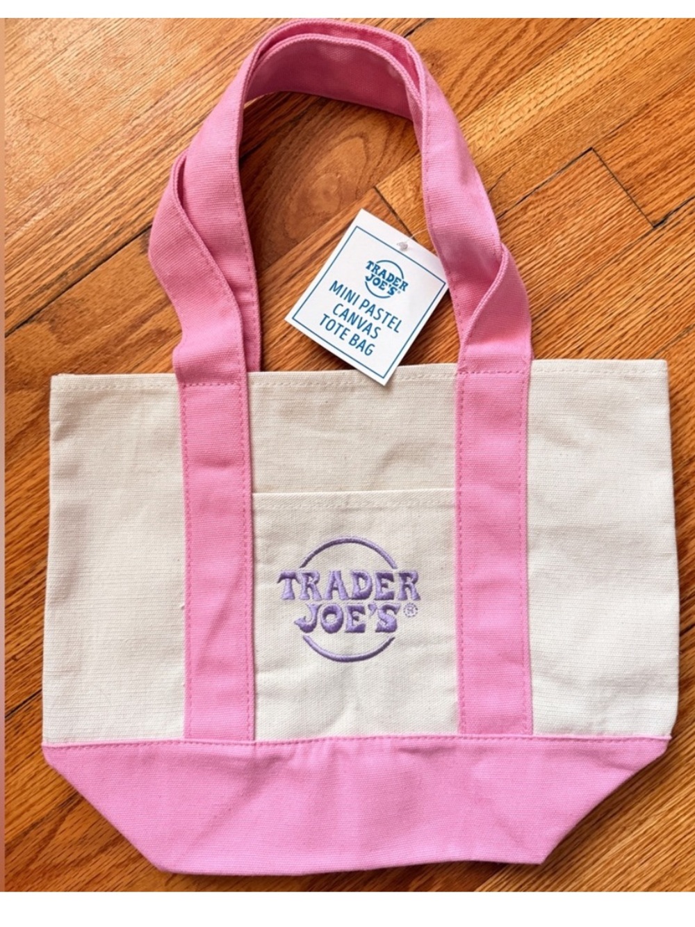 Trader Joe’s Mini Tote Bags -  Pink